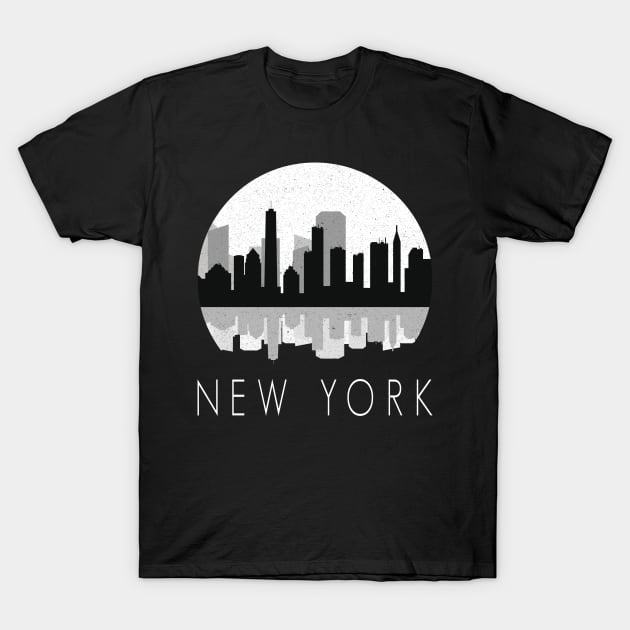 New York City Skyline T-Shirt by Blended Designs